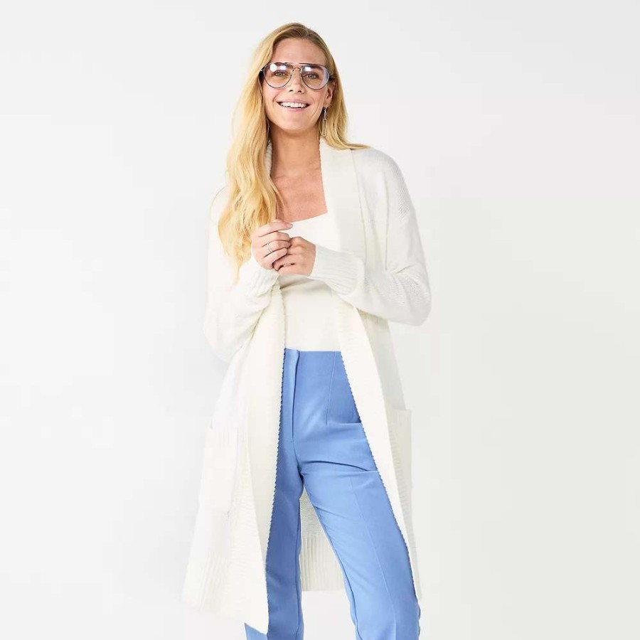 Clothing * | Women'S Nine West Shawl Collar Cardigan