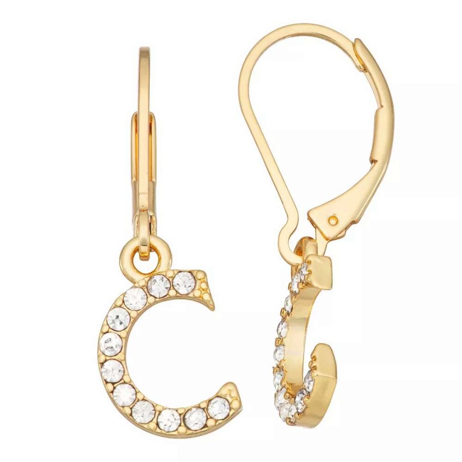 Jewelry * | Nine West Initial "C" Drop Earrings