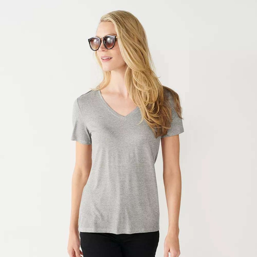 Clothing * | Women'S Nine West Essential V-Neck Tee