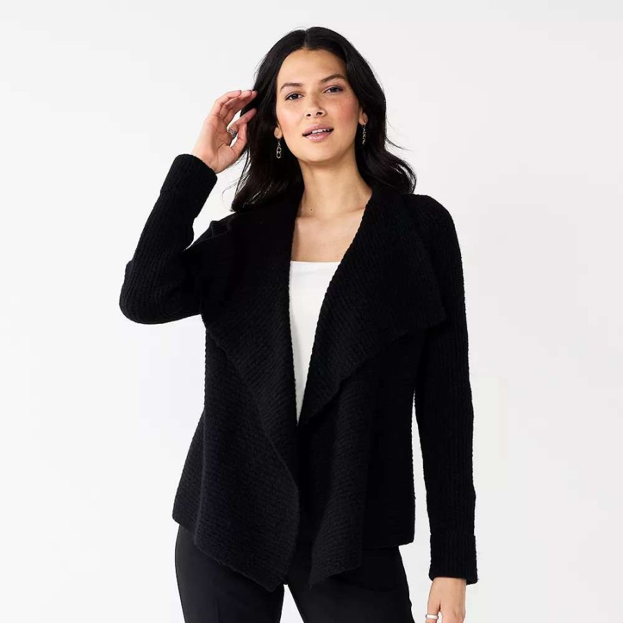 Clothing * | Women'S Nine West Drapey Rib Cardigan