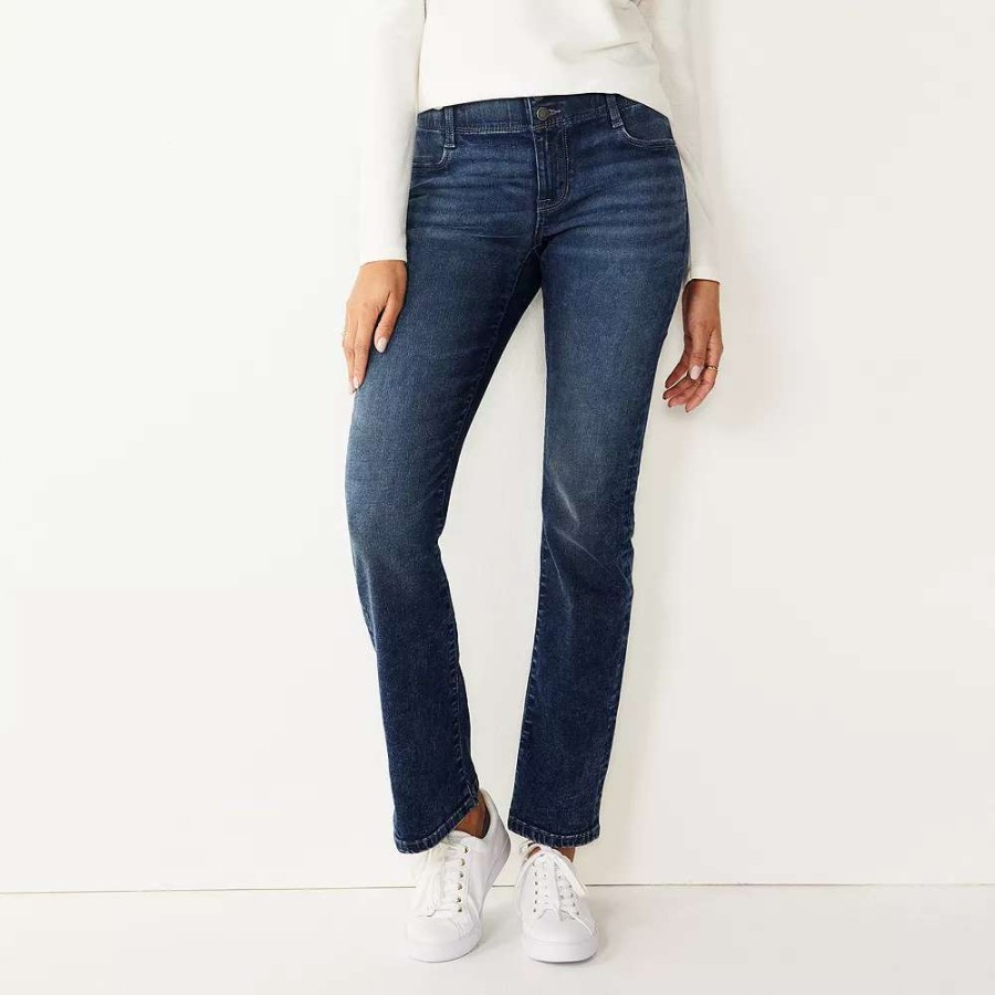 Clothing * | Women'S Nine West Curvy Tummy-Control Bootcut Jeans