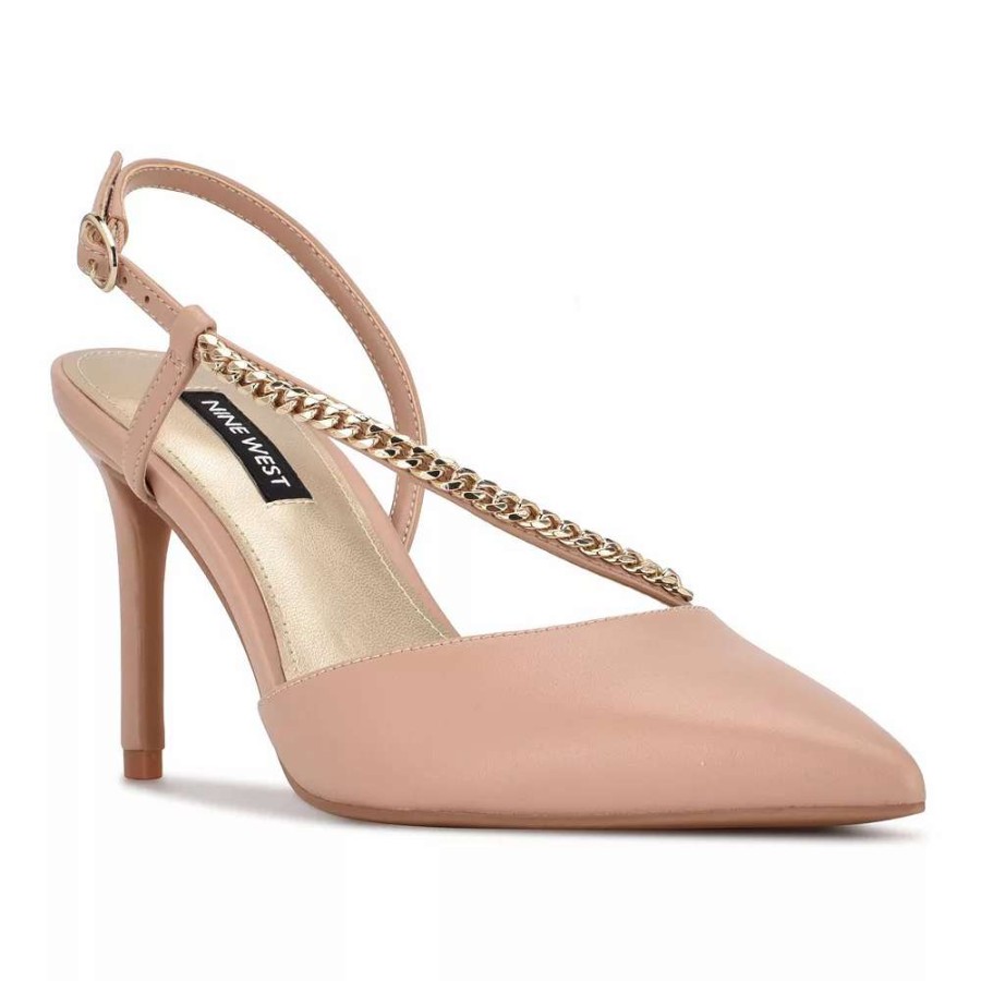 Shoes * | Nine West Gisha Women'S Chain Link High Heel Dress Pumps