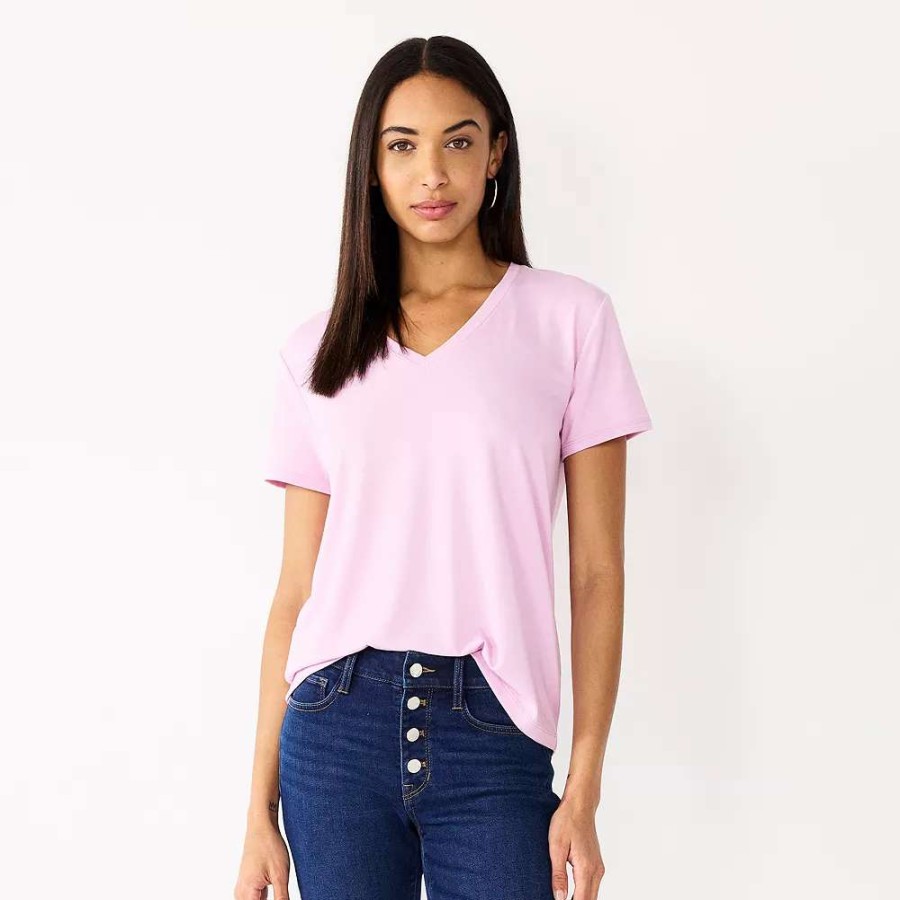 Clothing * | Women'S Nine West Essential V-Neck Tee