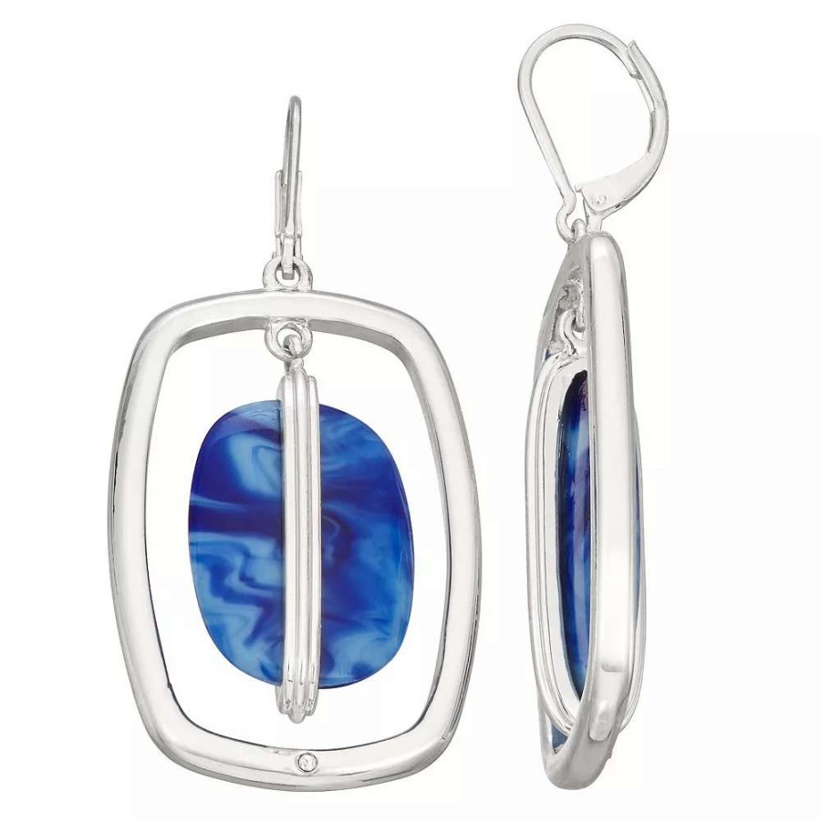 Jewelry * | Napier Silver Tone Orbital Earrings