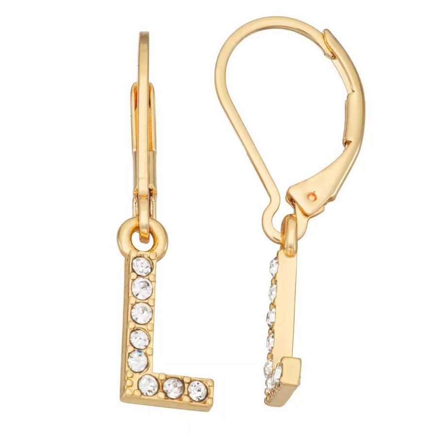 Jewelry * | Nine West Initial "L" Drop Earrings