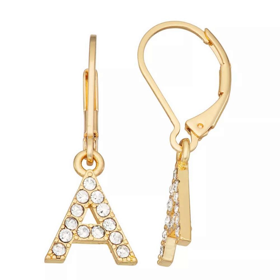 Jewelry * | Nine West Initial "A" Drop Earrings