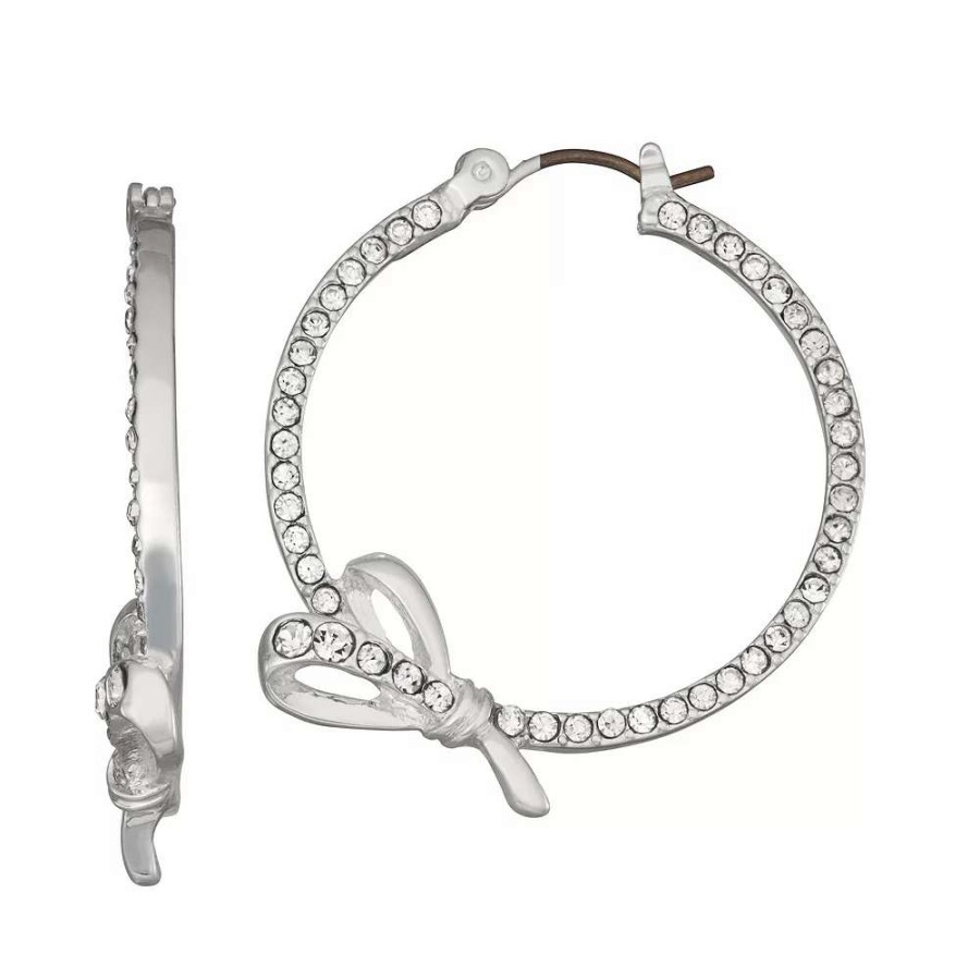 Jewelry * | Napier Ribbons Hoop Earrings