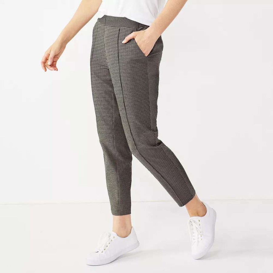 Clothing * | Women'S Nine West Relaxed Crop Pull-On Pants